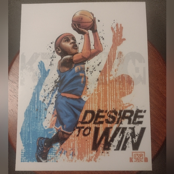 NEW! CARMELO ANTHONY KNICKS 8.5x11 ULTRA PREMIUM GLOSSY REPRINT COLOR ART POSTER - Picture 7 of 7